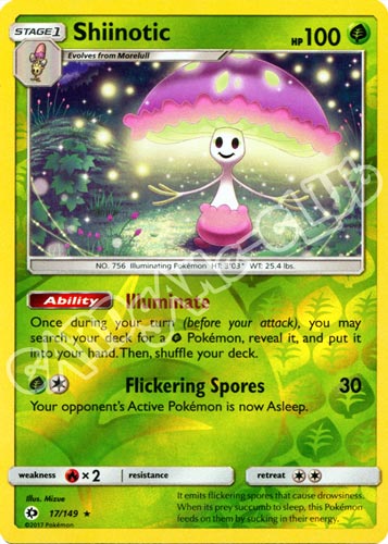 017 / 149 Shiinotic rara foil reverse (EN) -NEAR MINT-