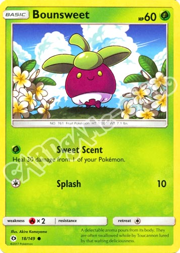 018 / 149 Bounsweet comune normale (EN) -NEAR MINT-