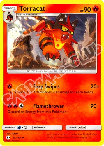 025 / 149 Torracat non comune normale (EN) -NEAR MINT-