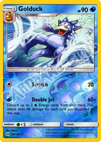 029 / 149 Golduck rara foil reverse (EN) -NEAR MINT-