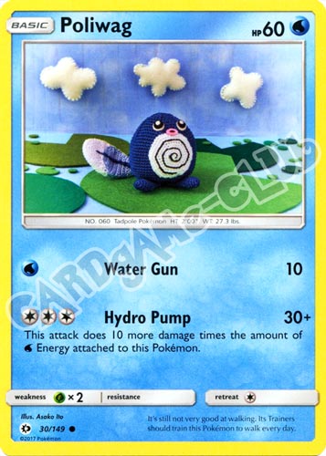 030 / 149 Poliwag comune normale (EN) -NEAR MINT-