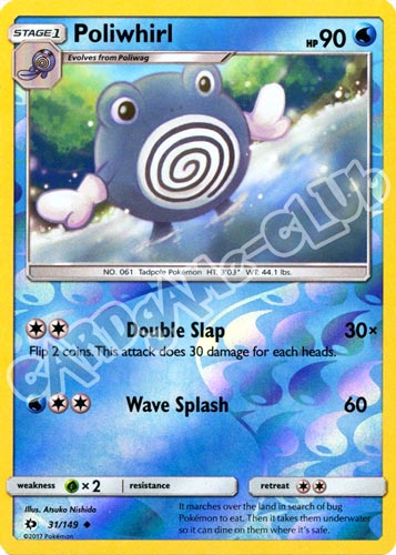 031 / 149 Poliwhirl non comune foil reverse (EN) -NEAR MINT-