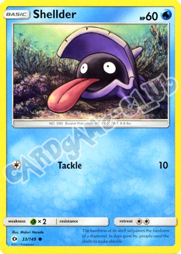 033 / 149 Shellder comune normale (EN) -NEAR MINT-