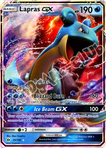 035 / 149 Lapras GX rara GX foil (EN) -NEAR MINT-