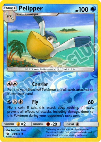 038 / 149 Pelipper non comune foil reverse (EN) -NEAR MINT-