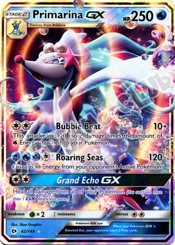 042 / 149 Primarina GX rara GX foil (EN) -NEAR MINT-