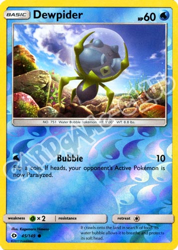 045 / 149 Dewpider comune foil reverse (EN) -NEAR MINT-
