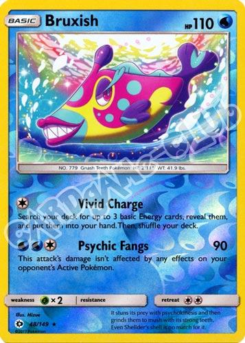 048 / 149 Bruxish rara foil reverse (EN) -NEAR MINT-