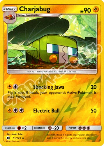 051 / 149 Charjabug non comune foil reverse (EN) -NEAR MINT-