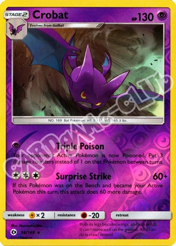 056 / 149 Crobat rara foil reverse (EN) -NEAR MINT-