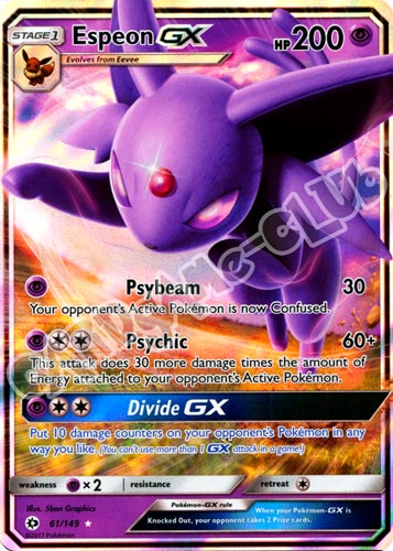 061 / 149 Espeon GX rara GX foil (EN) -NEAR MINT-
