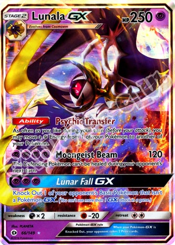 066 / 149 Lunala GX rara GX foil (EN) -NEAR MINT-