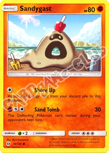 074 / 149 Sandygast comune normale (EN) -NEAR MINT-