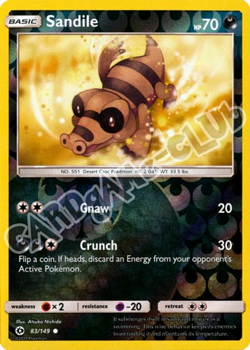 083 / 149 Sandile comune foil reverse (EN) -NEAR MINT-