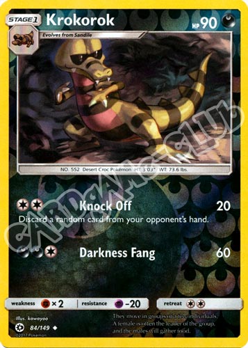 084 / 149 Krokorok non comune foil reverse (EN) -NEAR MINT-