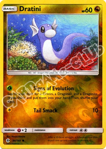 094 / 149 Dratini comune foil reverse (EN) -NEAR MINT-