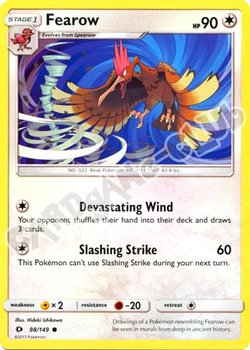 098 / 149 Fearow comune normale (EN) -NEAR MINT-