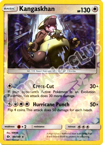 099 / 149 Kangaskhan rara foil reverse (EN) -NEAR MINT-