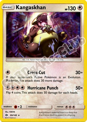 099 / 149 Kangaskhan rara foil (EN) -NEAR MINT-