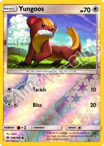 109 / 149 Yungoos comune foil reverse (EN) -NEAR MINT-