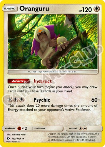 113 / 149 Oranguru rara foil (EN) -NEAR MINT-