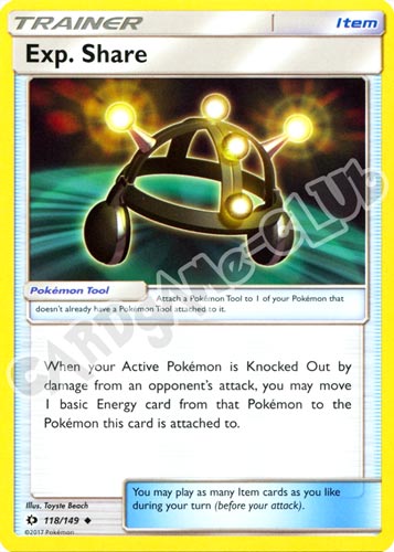 118 / 149 Exp. Share non comune normale (EN) -NEAR MINT-