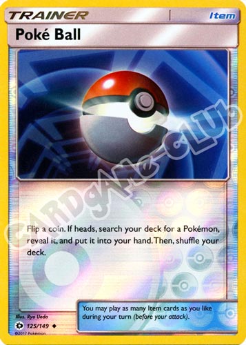 125 / 149 Poke' Ball non comune foil reverse (EN) -NEAR MINT-