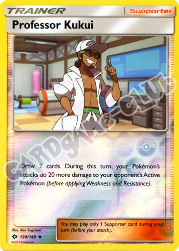 128 / 149 Professor Kukui non comune foil reverse (EN) -NEAR MINT-