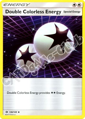 136 / 149 Double Colorless Energy non comune normale (EN) -NEAR MINT-