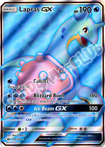 139 / 149 Lapras GX rara segreta foil (EN) -NEAR MINT-