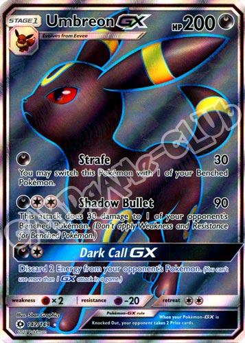 142 / 149 Umbreon GX rara segreta foil (EN) -NEAR MINT-
