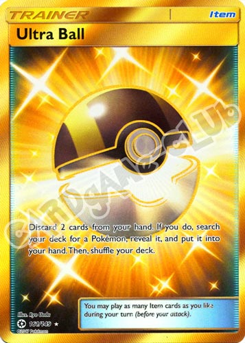 161 / 149 Ultra Ball rara segreta foil (EN) -NEAR MINT-