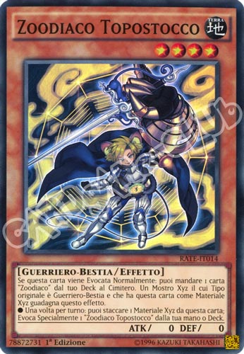 RATE-IT014 Zoodiaco Topostocco super rara 1a Edizione (IT) -NEAR MINT-