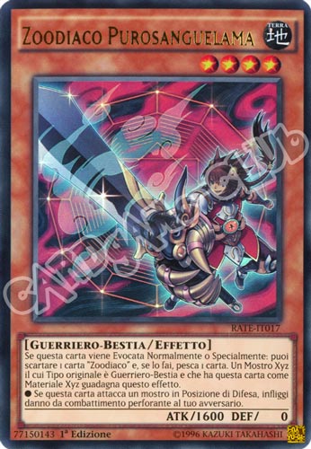 RATE-IT017 Zoodiaco Purosanguelama ultra rara 1a Edizione (IT) -NEAR MINT-