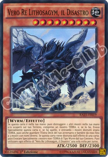 RATE-IT019 Vero Re Lithosagym, il Disastro super rara 1a Edizione (IT) -NEAR MINT-