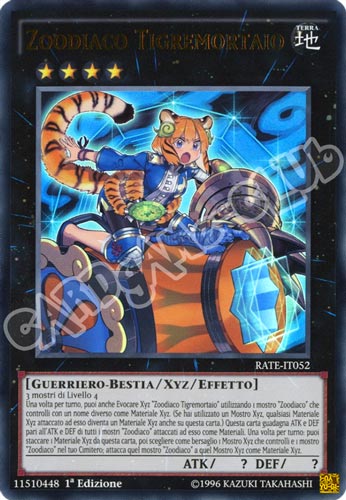 RATE-IT052 Zoodiaco Tigremortaio ultra rara 1a Edizione (IT) -NEAR MINT-