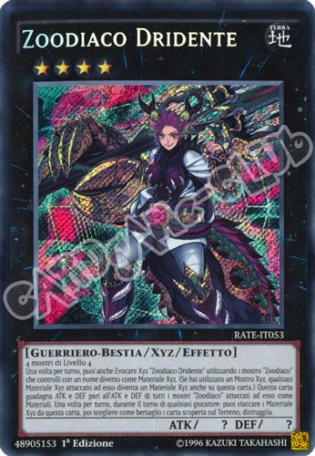 RATE-IT053 Zoodiaco Dridente rara segreta 1a Edizione (IT) -NEAR MINT-
