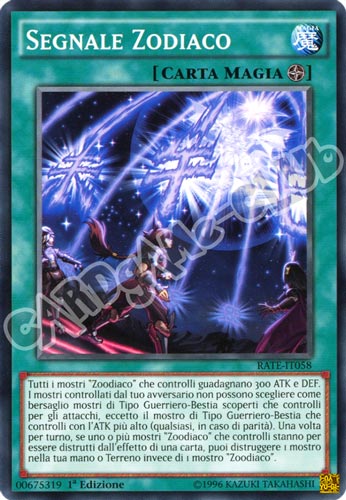 RATE-IT058 Segnale Zodiaco comune 1a Edizione (IT) -NEAR MINT-