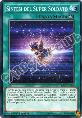 RATE-IT062 Sintesi del Super Soldato comune 1a Edizione (IT) -NEAR MINT-