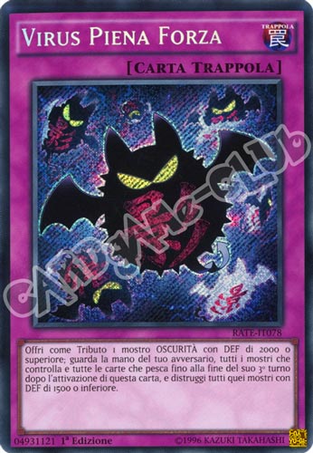 RATE-IT078 Virus Piena Forza rara segreta 1a Edizione (IT) -NEAR MINT-