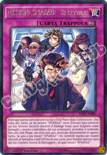 RATE-IT089 MISSIONE SPIARALE - Ri-Cattura rara 1a Edizione (IT) -NEAR MINT-