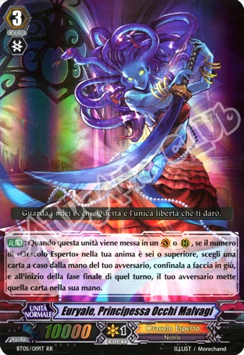 BT05-IT019 Euryale, Principessa Occhi Malvagi doppia rara foil (IT) -NEAR MINT-