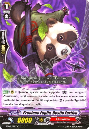 BT05-IT058 Procione Foglia, Bestia Furtiva comune normale (IT) -NEAR MINT-