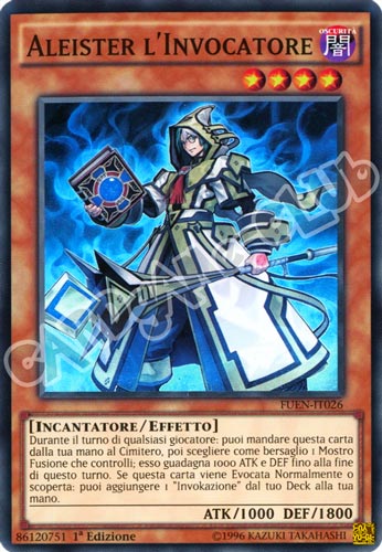 FUEN-IT026 Aleister l'Invocatore super rara 1a edizione (IT) -NEAR MINT-