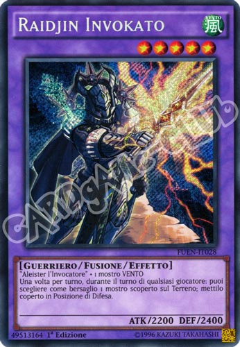 FUEN-IT028 Raidjin Invokato rara segreta 1a edizione (IT) -NEAR MINT-