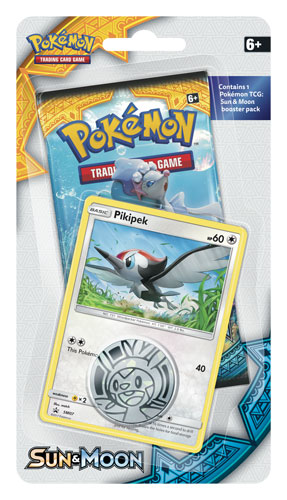 Sole e Luna blister una busta con carta promo e moneta Pikipek (IT)