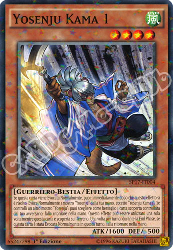 SP17-IT004 Yosenju Kama 1 comune starfoil 1a edizione (IT) -NEAR MINT-