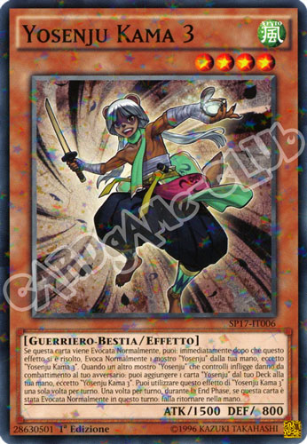 SP17-IT006 Yosenju Kama 3 comune starfoil 1a edizione (IT) -NEAR MINT-