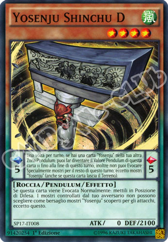 SP17-IT008 Yosenju Shinchu D comune 1a edizione (IT) -NEAR MINT-