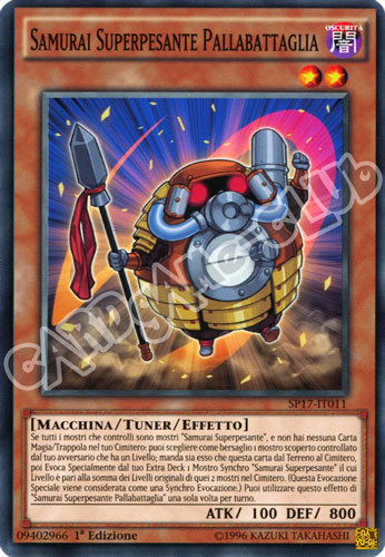 SP17-IT011 Samurai Superpesante Pallabattaglia comune 1a edizione (IT) -NEAR MINT-